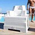Fotel pływający biały design Trona Luxury made in Italy