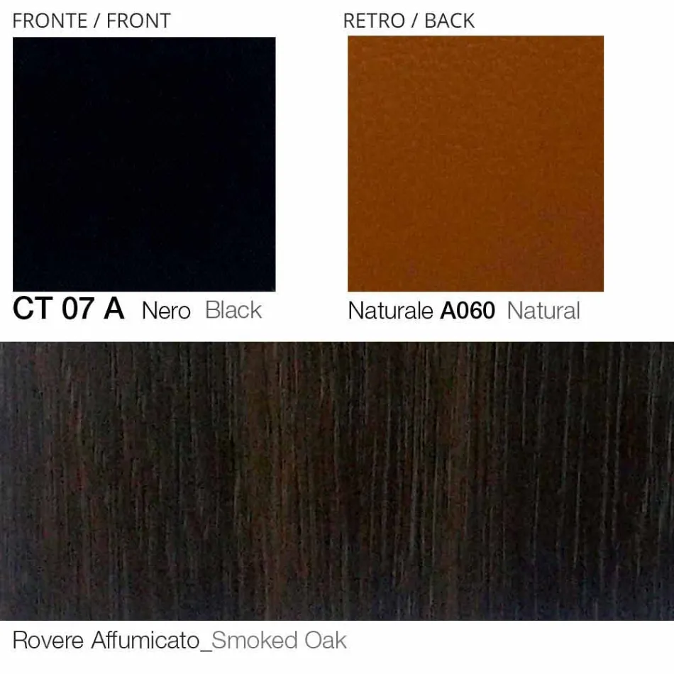 Obrotowy skórzany fotel z drewnianą podstawą Made in Italy - Butterfly Viadurini