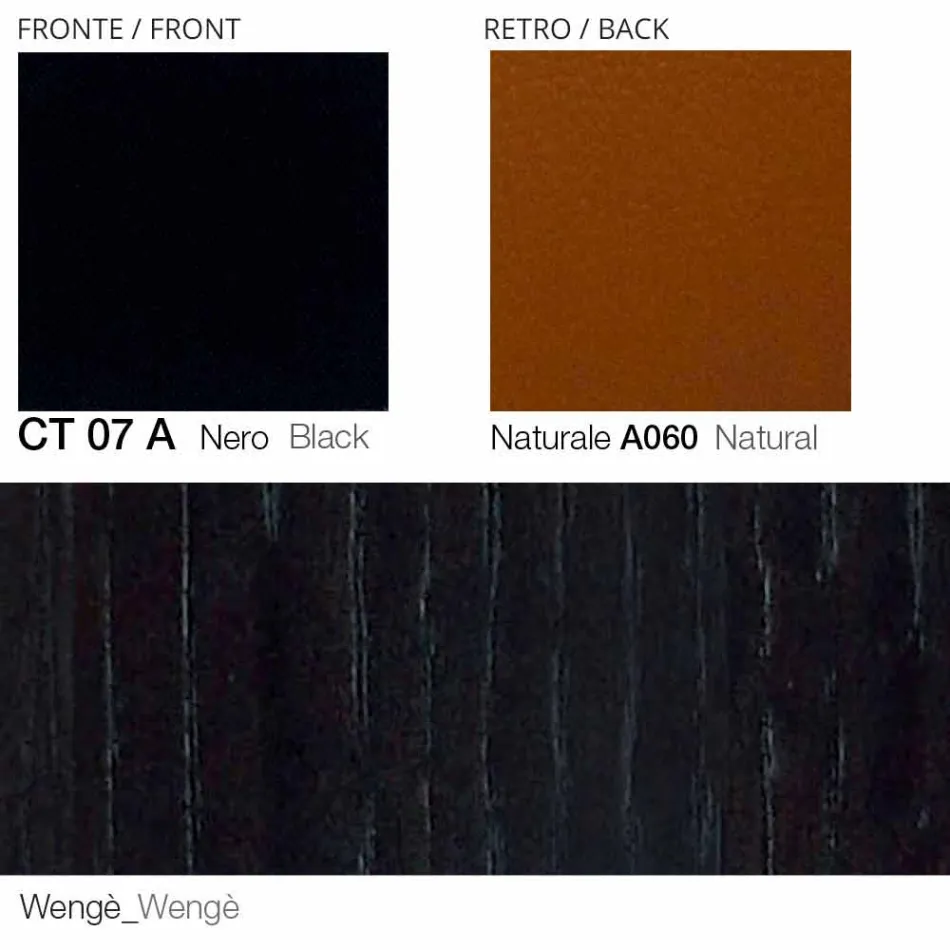 Obrotowy skórzany fotel z drewnianą podstawą Made in Italy - Butterfly Viadurini