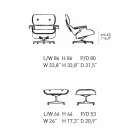 Fotel obrotowy pokryty skórą z podnóżkiem Made in Italy - Maestrale Viadurini