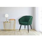 Tapicerowany fotel z drewna i tkaniny o nowoczesnym designie - Maddy Viadurini