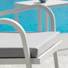 Fotel ogrodowy do układania w stos ze stali Made in Italy 2 sztuki - Aberdeen Viadurini