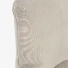 Fotel z drewna sosnowego i siedzisko z efektem aksamitu Coste 4 wykończenia - Molly Viadurini