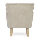 Fotel z drewna sosnowego i siedzisko z efektem aksamitu Coste 4 wykończenia - Molly Viadurini