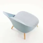 Fotel z drewna, tkaniny i nowoczesnego polipropylenu wyprodukowany we Włoszech w Perugii Viadurini