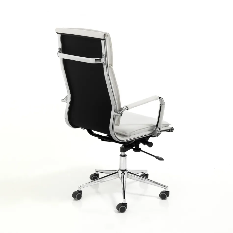 Fotel ze skóry syntetycznej w 3 różnych wykończeniach - Neon Viadurini