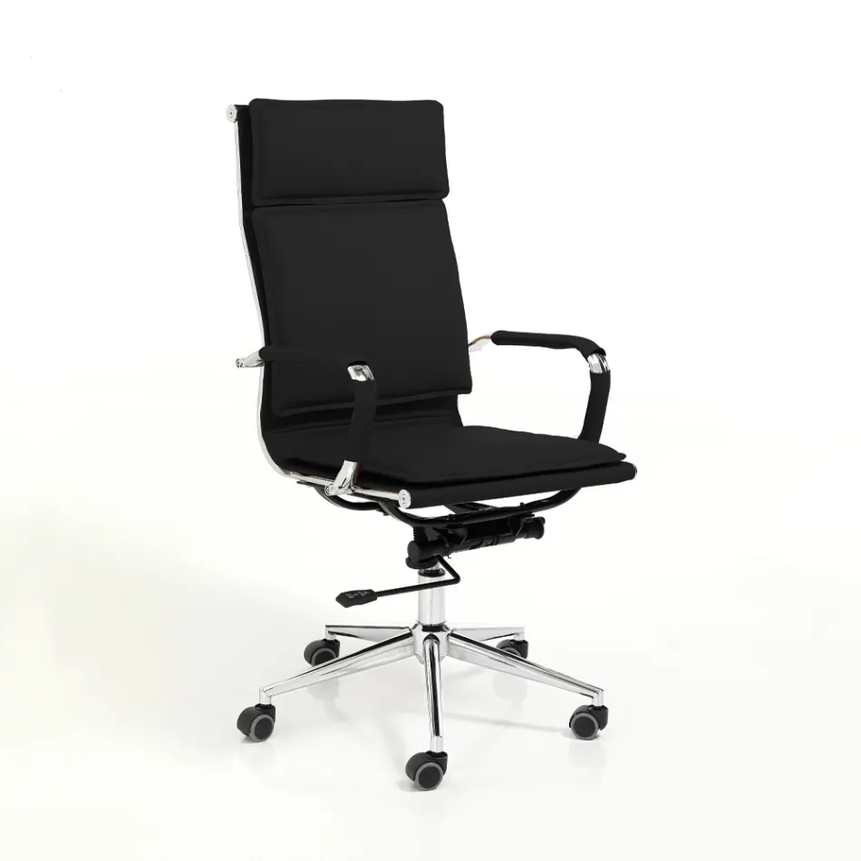 Fotel ze skóry syntetycznej w 3 różnych wykończeniach - Neon Viadurini