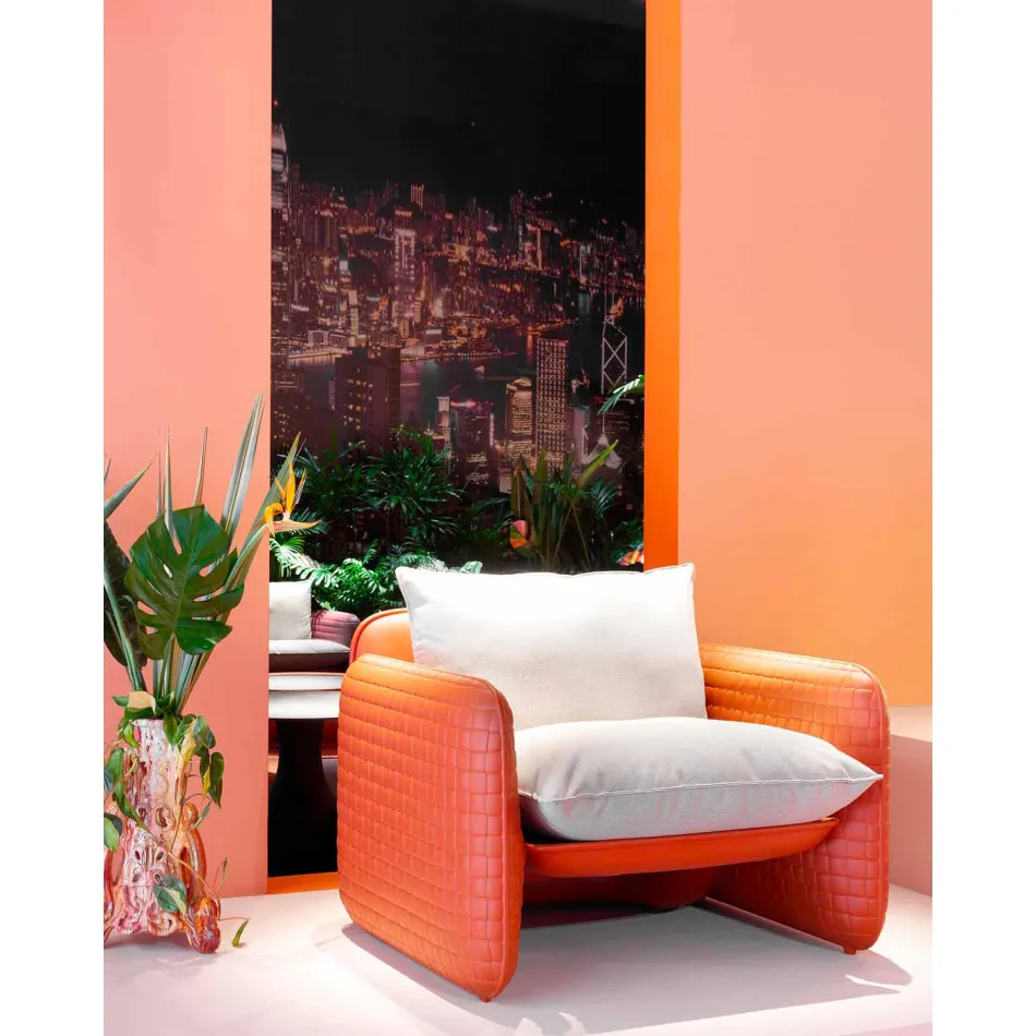 Fotel z wodoodpornymi poduszkami, na zewnątrz - Mara Slide Viadurini