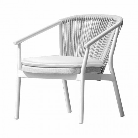 Fotel ogrodowy Tapicerowany materiał i aluminium - Smart by Varaschin Viadurini