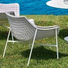 Varaschin Summer Modern Garden Lounge Chair ze stali Viadurini