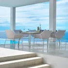 Varaschin Summer Modern Garden Lounge Chair ze stali Viadurini