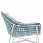 Varaschin Summer Modern Garden Lounge Chair ze stali Viadurini