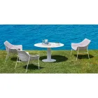 Varaschin Summer Modern Garden Lounge Chair ze stali Viadurini