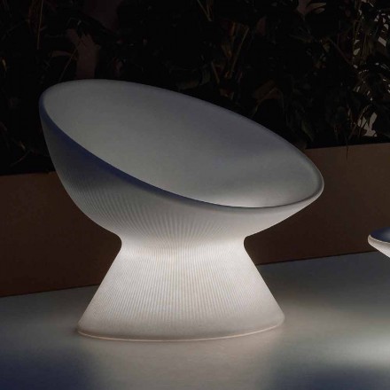 Luminous Fotel zewnętrzny z polietylenu ze światłem LED Made in Italy - Desmond Viadurini