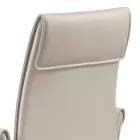 Fotel wykonany we Włoszech pokryty skórą Niles, nowoczesny design Viadurini