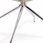 Fotel wykonany we Włoszech pokryty skórą Niles, nowoczesny design Viadurini