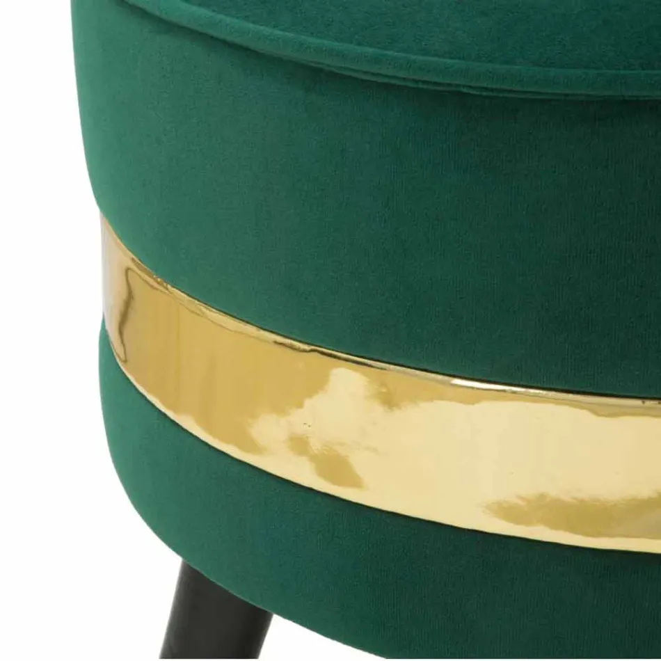 Mini kolorowy fotel o nowoczesnym designie z drewna i tkaniny - Koah Viadurini