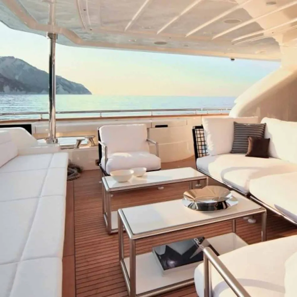 Nowoczesny fotel ze stali i czarnego lub białego PVC na zewnątrz - Ontario2 Viadurini