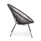 Fotel o nowoczesnym designie do użytku na zewnątrz z malowanej stali - Spumolizia Viadurini
