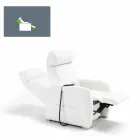 Fotel motorowy Via Venezia z 1 silnikiem Viadurini