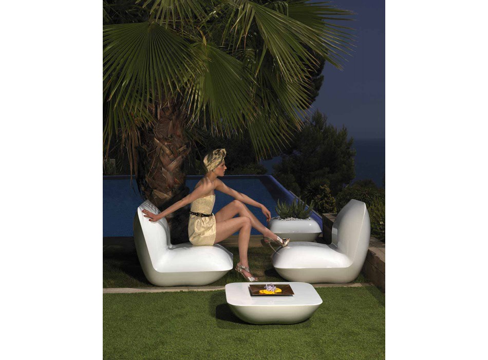Polietylenowy fotel ogrodowy Pillow by Vondom, nowoczesny design Viadurini