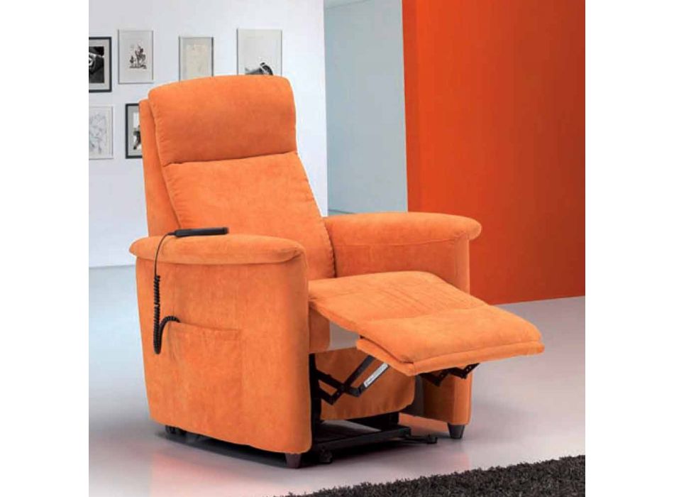 Krzesło Relax z 1 silnikiem alzapersona Via Firenze Viadurini