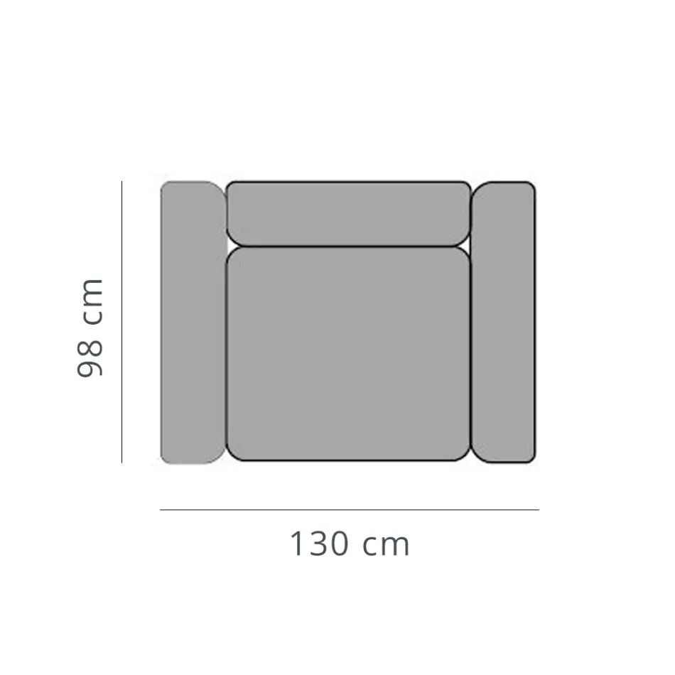 Relaksujący fotel ogrodowy z aluminium i tkaniny, projekt w 3 wykończeniach - Filomena Viadurini