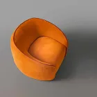 Fotel Relax Nowoczesny design Wykonany we Włoszech z kolorowej tkaniny - Baloo Viadurini