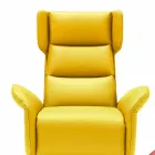 Zmotoryzowany obrotowy fotel relaksacyjny z 2 silnikami wykonany we Włoszech w stylu Bao Viadurini