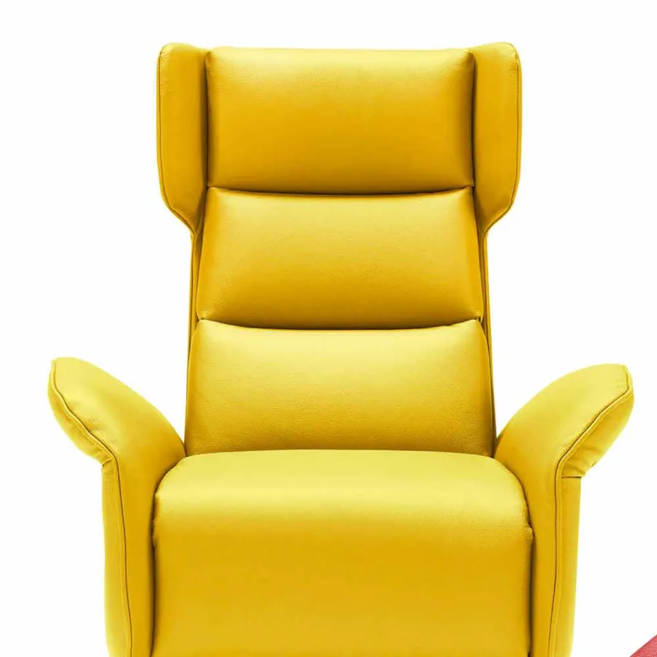 Zmotoryzowany obrotowy fotel relaksacyjny z 2 silnikami wykonany we Włoszech w stylu Bao Viadurini