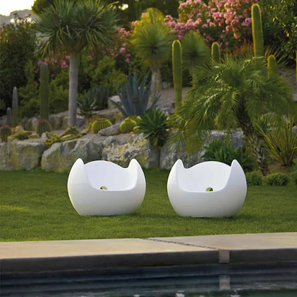 Okrągły fotel do biegania Slide Blos w kolorze zaprojektowanym we Włoszech Viadurini