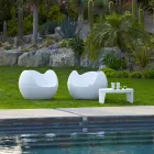 Okrągły fotel do biegania Slide Blos w kolorze zaprojektowanym we Włoszech Viadurini