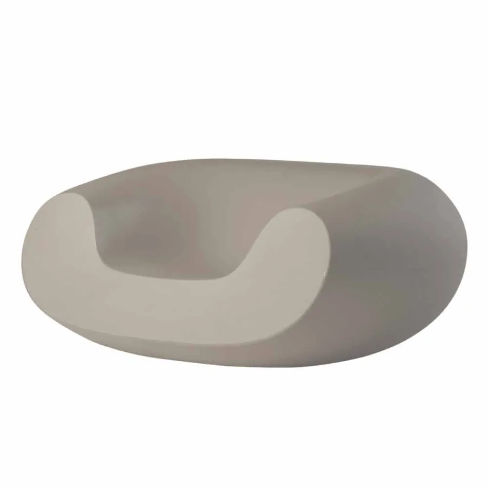 Kolorowy okrągły fotel Slide Chubby nowoczesny design wykonany we Włoszech Viadurini