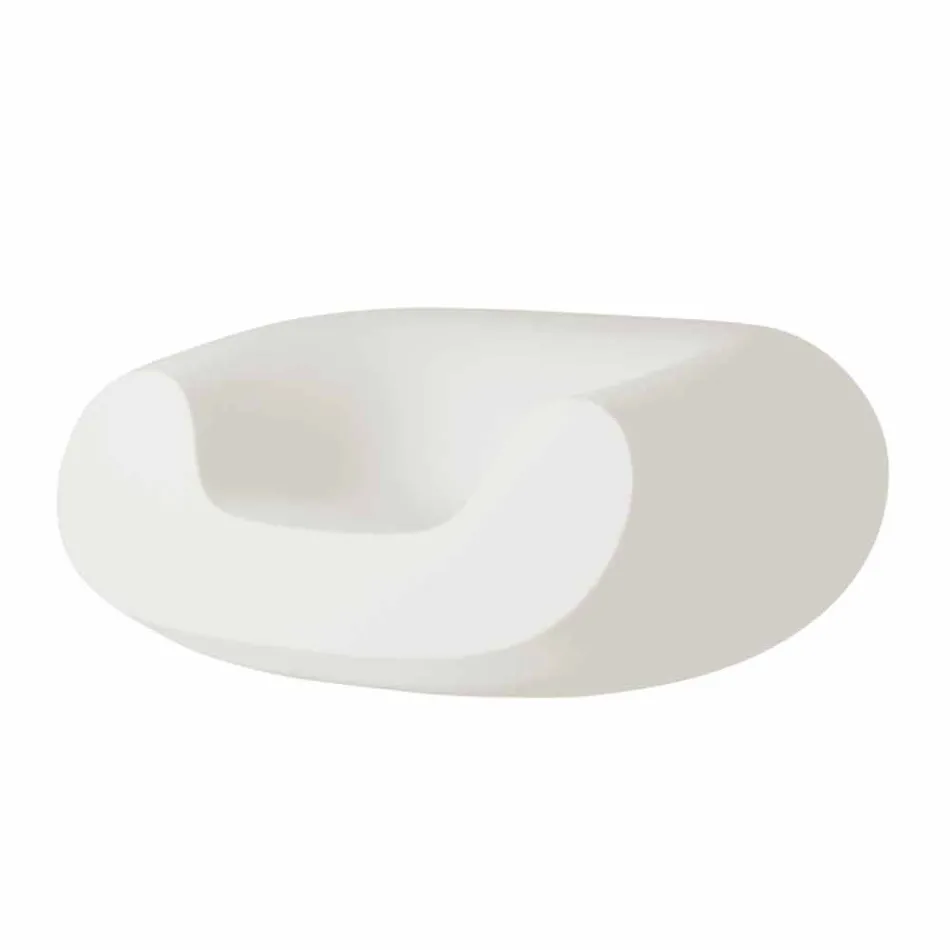 Kolorowy okrągły fotel Slide Chubby nowoczesny design wykonany we Włoszech Viadurini