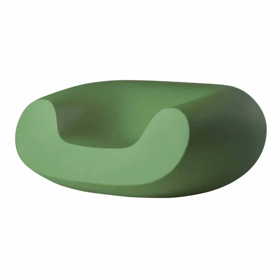 Kolorowy okrągły fotel Slide Chubby nowoczesny design wykonany we Włoszech Viadurini