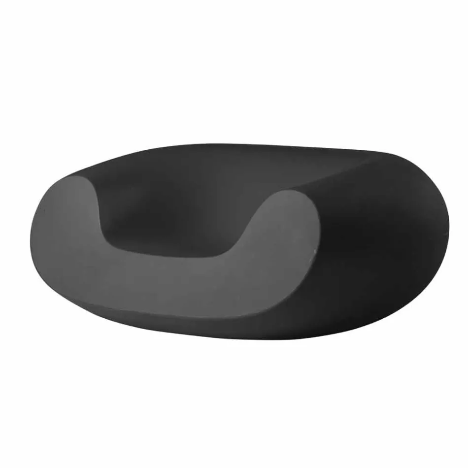 Kolorowy okrągły fotel Slide Chubby nowoczesny design wykonany we Włoszech Viadurini