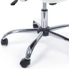 Krzesło biurowe Podłokietniki i zagłówek ze stali i siatki - Cerreto Viadurini