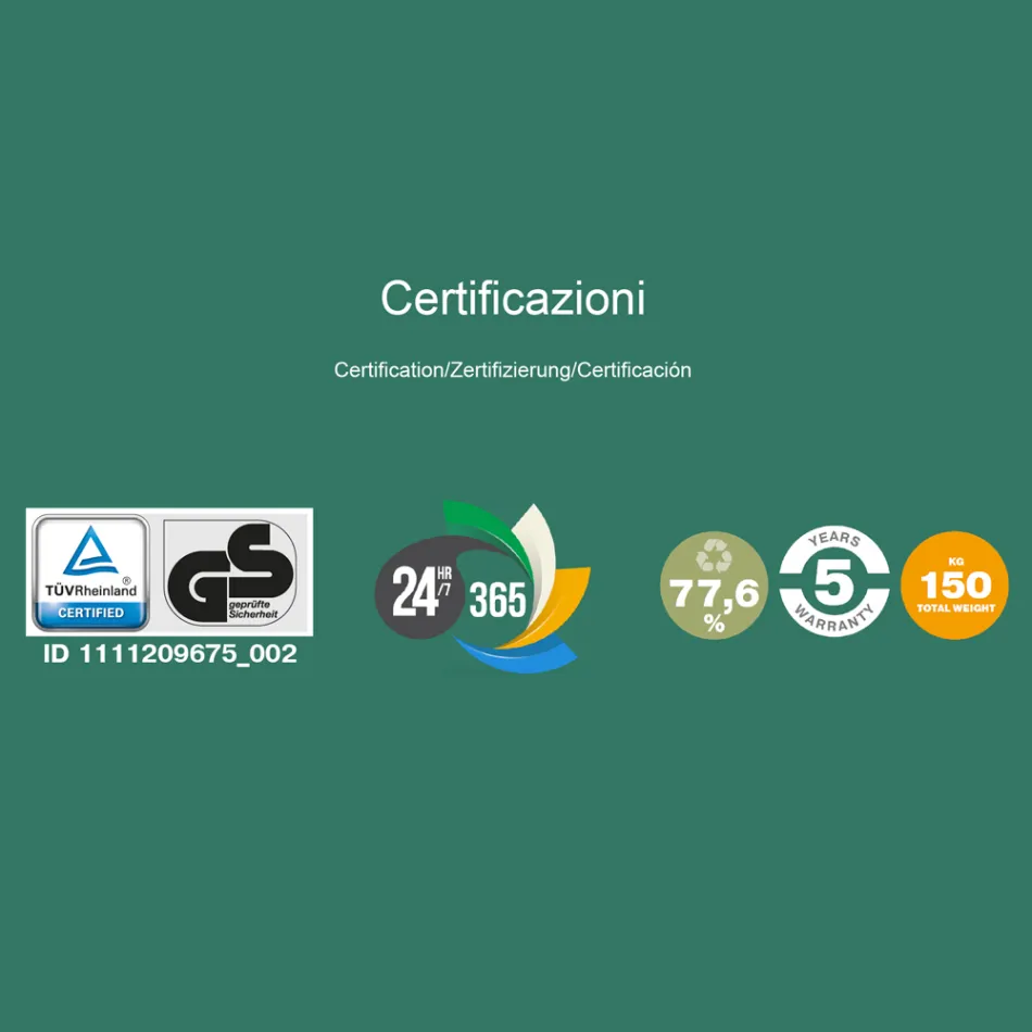 Obrotowy ergonomiczny fotel biurowy z podłokietnikami i zagłówkiem - Romolo Viadurini