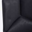 Obrotowy fotel biurowy z niskim oparciem z nylonu i poliestru - Raemon Viadurini