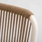 Fotel zewnętrzny wykonany z beżowego aluminium i liny Terra Rope - Luxe Viadurini