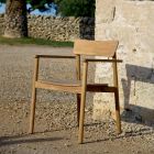 Fotel ogrodowy z drewna tekowego Made in Italy - Liberato Viadurini