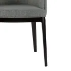 Fotel do salonu z różnych tkanin i litego drewna Made in Italy - Evy Viadurini