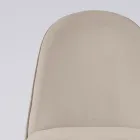 Fotel do salonu z tkaniny i litego drewna Made in Italy - Jordi Viadurini