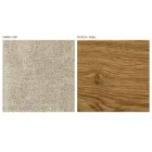 Fotel do salonu z tkaniny i litego drewna Made in Italy - Jordi Viadurini