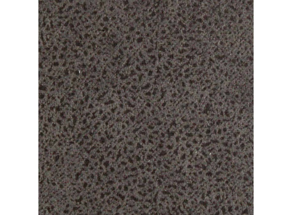 Fotel tapicerowany z podstawą ze stali lakierowanej w kolorze Mink lub Graphite – Tagat Viadurini