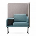 Kolorowy, wyściełany, izolowany fotel z tabletem i schowkiem - Mise