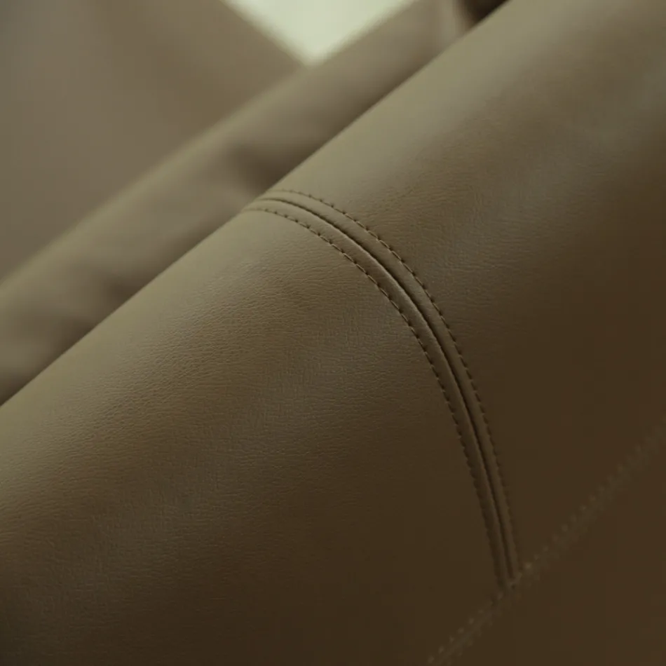 Fotel metalowy i siedzisko z ekoskóry Made in Italy - Mint Viadurini