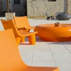 Fotel przesuwny design Low Lita kolorowy wykonany we Włoszech Viadurini