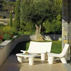 Fotel przesuwny design Low Lita kolorowy wykonany we Włoszech Viadurini