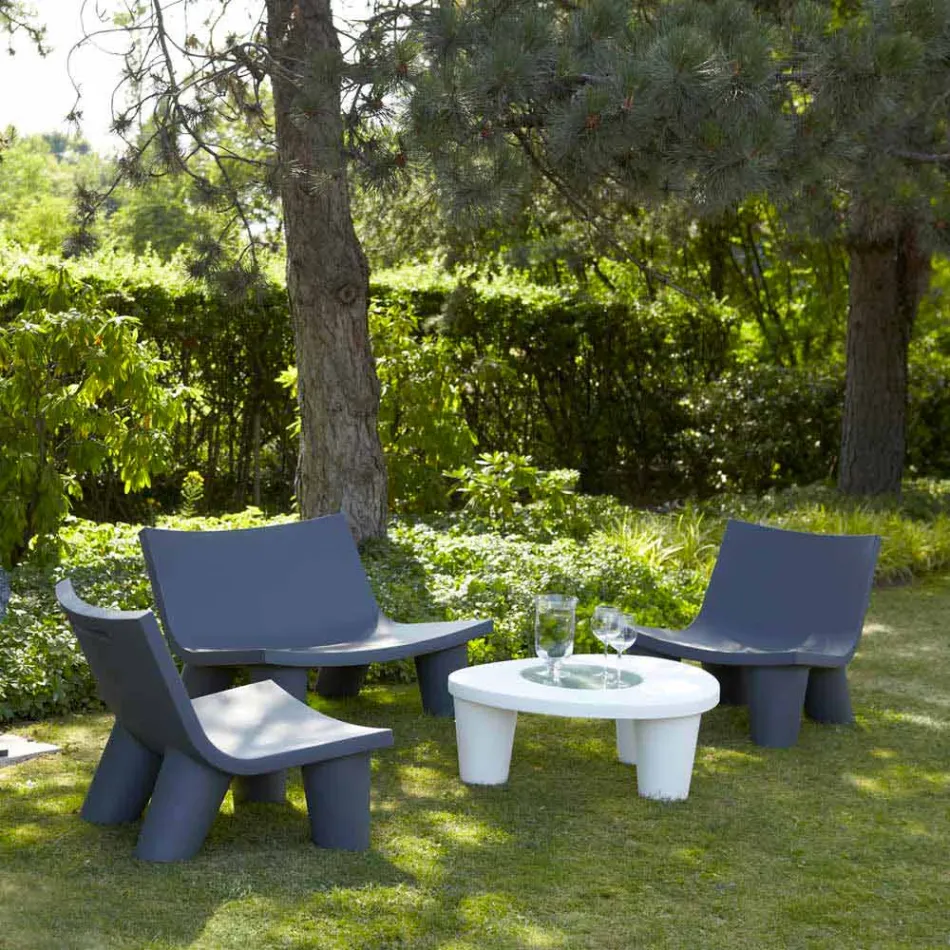 Fotel przesuwny design Low Lita kolorowy wykonany we Włoszech Viadurini